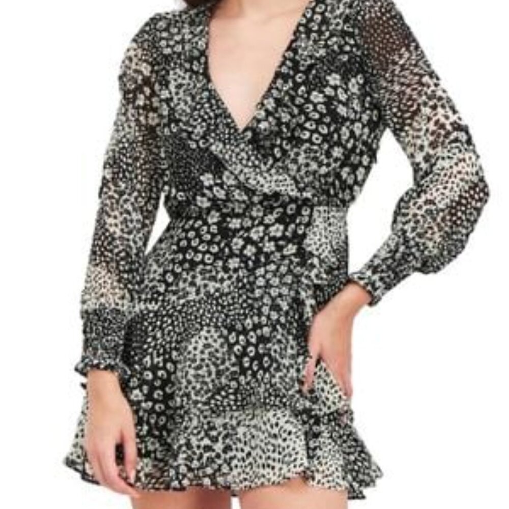 BB‎ Dakota by Steve Madden Tiger Queen Tiered Minidress SZ XS NWT